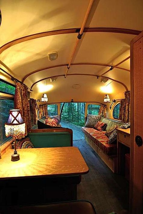 viking short bus conversion turned to cabin on wheels by winkarch 006   1959 Viking Short Bus Converted into Cabin on Wheels You Can Live In Bus Rv Conversion, School Bus Camper, Converted Bus, Auto Camping, Bus Interior, Short Bus, Bus Living, Kombi Home, School Bus Conversion