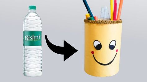 Best way to make Pen-Pencil Holder Stand From Plastic Bottle at home step by step tutorial | DIY Easy Pen stand craft ideas | Best Out Of Waste Ideas #Best #paper #PlasticBottle #Craft #penpencilholder #penpencilstand #bestoutofwasteidea #art #artncraftroom How To Make Pen Stand With Bottle, Bottle Pen Stand Diy, How To Make Pen Stand At Home, Best Out Of Waste Pen Stand, Pencil Stand Craft, Pen Stand Ideas Handmade, Pen Stand Craft, Best Out Of Waste Ideas, Elephant Crafts