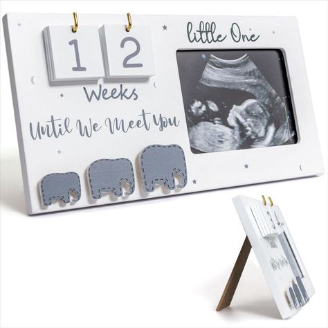 Sonogram Picture Frame, Ultrasound Photo Frame with Baby Countdown Weeks, Baby Announcement, Elephant Nursery Decor for Birth Information, Expecting Parents to be Unique Gifts for Pregnant Women Sonogram Picture Frame, Ultrasound Picture Frame, Baby Sonogram, Baby Countdown, Pregnancy Countdown, Sonogram Pictures, Gifts For Pregnant Women, Pregnancy Congratulations, Baby Ultrasound