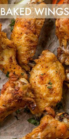 Crispy Baked Chicken Wings Recipe, Baked Chicken Wings Recipe, Wings Recipe Baked, Best Chicken Wing Recipe, Crispy Baked Chicken Wings, Chicken Wing Recipes Baked, Resepi Ayam, Baked Wings, Crispy Wings