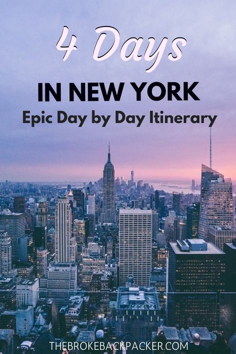 New York City 4 Day Itinerary, New York In May, 4 Days In New York, Nyc Activities, New York Trip Planning, New York Bucket List, Grad Trip, New York May, New York City Vacation