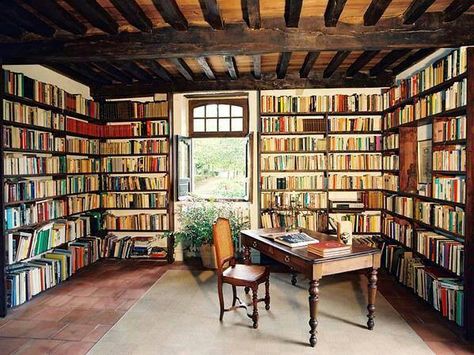 Would love this room :-) Lots Of Books, Standard Lamp, Dream Library, Ranches For Sale, Home Library Design, Book Room, Reading Nooks, Home Libraries, Writing Space