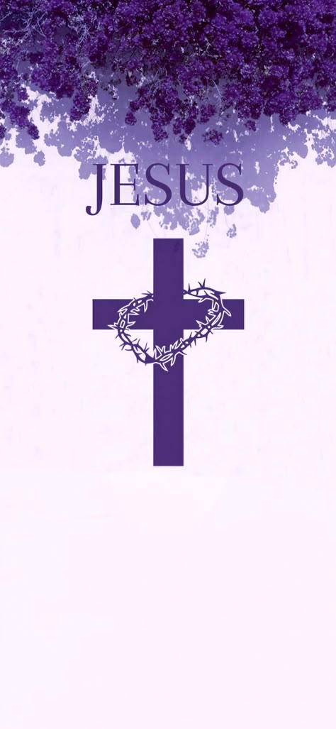 Purple Jesus Wallpaper, Jesus Wallpaper Aesthetic Iphone, Pretty Cross Wallpaper, Christian Wallpapers Aesthetic, Purple Christian Wallpaper, Wallpaper Aesthetic Christian, Wallpaper Hope, Bible Quotes Background, Catholic Wallpaper