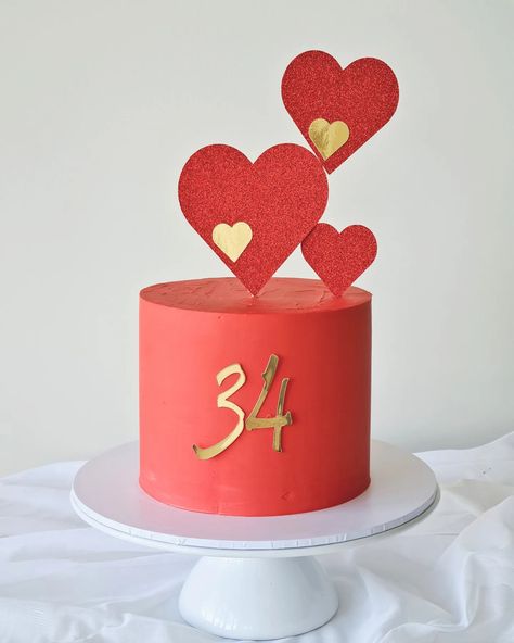 A celebration filled with love and happiness ❤️ Happy 34th birthday ❤️ #happy34th #cakeoflove #redbuttercream #heartfeltcreations #heartfeltcelebrations #birthdaylove #34thbirthdaycake #34thbirthday❤️ #34thbirthday #34thbirthdaycake #valentinehearts #valentinecake #tarneit #truganina #mambourin #rockbank #carolinesprings #taylorslake #manorlakes #pointcookcakes #pointcook #sanctuarylakes 34 Year Old Birthday Cake, 34th Birthday Cake, Happy 34th Birthday, 34th Birthday, Valentine Cake, Love And Happiness, Heartfelt Creations, Birthday Love, Cakes Cupcakes