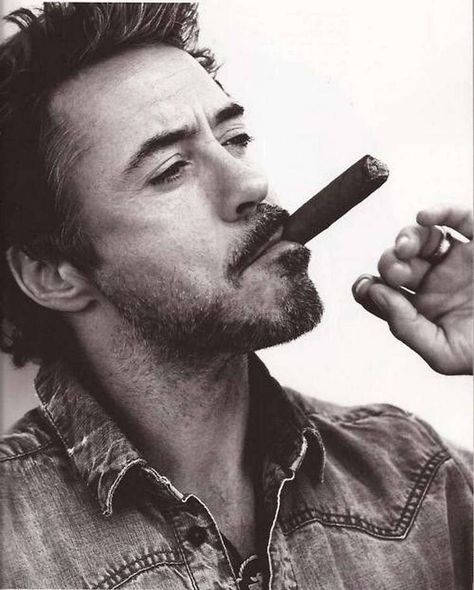 While there are many celebrity cigarette smokers (try and find one that doesn't!), cigars are a whole different ball game. From rappers to ex-presidents, here is a look at the stars who get their tobacco hit from only the finest, fattest cigars around - and there are a few surprise lovers of cigars Albert Einstein, Cigars, Robert Downey Jr, Robert Downing Jr, Celebrity List, Downey Junior, Robert Downey, Look At The Stars, Art Appreciation