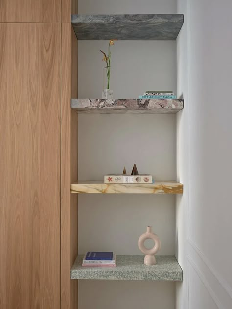 casa materia by etiam studio 2022 Picture, Millwork Details, Joinery Details, Shelving Design, Shelving Storage, Furniture Details, Shelf Styling, Shelf Design, Milan Italy