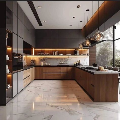 Kitchen Design 🔥 | Interior Design idea ✨️ . . . . . #modularkitchendesigns #reelitfeelit #kitchendesigners #kitchendesigntrends # #kitchendesigninspiration #modularkitchendesign #kitchendesigner #kitchenremodel #kitchendesigninterior #kitchenrenovation #sethiglassplywood #kitchendesignideas #kitchendesign #kitchendesigns #fypシ゚viralシfypシ゚viralシalシ #homestyling #chickenfry #dietfood #famousfood #homeworkoutchallenge Modern Luxury Kitchen, Elegant Kitchen Design, Kitchen Layouts, Latest Kitchen Designs, Interior Design Per La Casa, Modern Kitchen Interiors, Kitchen Interior Design Modern, Kitchen Design Plans, Contemporary Homes