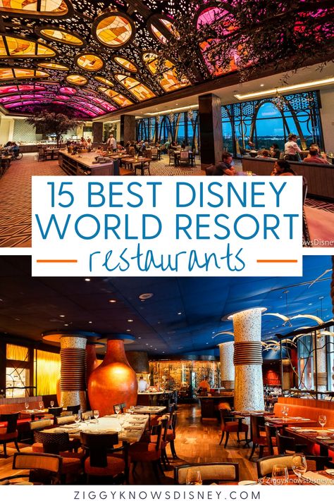 Must Eat Restaurants At Disney World, Disney Restaurants 2023, Wdw Restaurants, Best Disney Hotels, Disney Nights, Restaurants At Disney World, Best Disney World Resorts, Dining At Disney World, Best Disney Restaurants