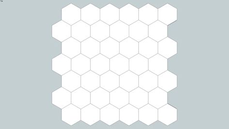 Sheet - 2 Inch Hexagon | 3D Warehouse Hexagon Grid, Sketchup Model, Hexagon Tiles, Hexagon Pattern, 3d Warehouse, Hexagon Shape, Interior Walls, Wall Tiles, Models