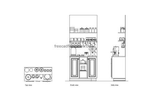 Coffee Corner - Free CAD Drawings Pool Houses Plans, Architecture Design Presentation, Coffee Area, One Storey House, Swimming Pool House, 2 Bedroom House Plans, Courtyard House Plans, House Plans 3 Bedroom, 4 Bedroom House Plans