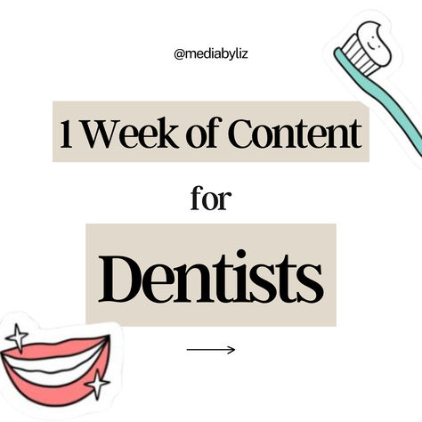 Need engaging social media posts for your dental practice? This 1-week content pack includes fun facts, dental health tips, and patient engagement posts. Perfect for dentists, dental clinics, and cosmetic dentists to boost online presence. Save time and attract new patients! Enhance your dental practice's online presence with engaging dental social media content, including ready-to-post Instagram posts for dentists, dental marketing templates, and fun facts for dentists. @mediabyliz Dental Office Posts Social Media, Dental Tips For Patients, Fun Dental Facts, Dental Tips Social Media, Dental Content Ideas, Dentist Social Media Posts, Dental Instagram Posts, Dental Social Media Posts, Dental Marketing Ideas Social Media