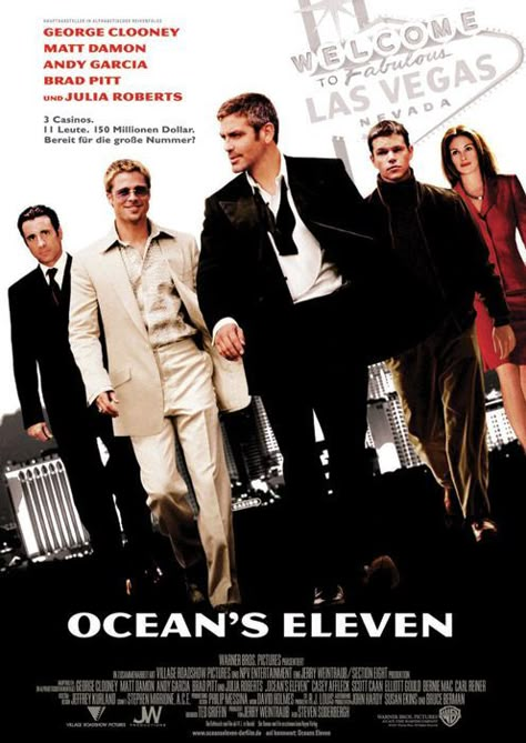 Ocean's Eleven Poster, Oceans 11 Poster, Ocean's Eleven, Ocean’s Eleven, Little Dorrit, Oceans Eleven, Oceans 11, Danny Ocean, Casino Movie