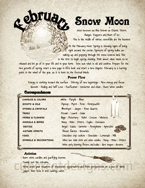 Book of Shadows | Book of Shadows by Cybercat Designs | Page 6 Cosmic Witchcraft, January Full Moon, December Full Moon, February Full Moon, Imbolc Ritual, Full Moon Spells, Divination Witch, Moon Madness, Snow Moon