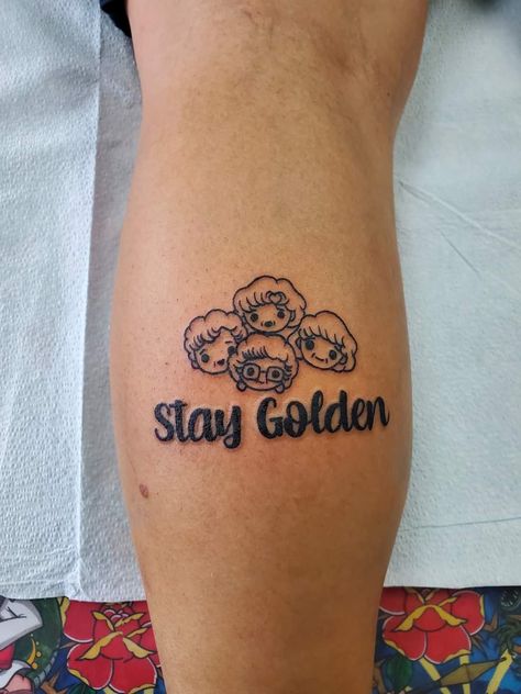 Golden Girls Tattoo Ideas, Stay Golden Tattoo, Golden Girls Tattoo, Girls Tattoo, Patsy Cline, Golden Girl, Golden Girls, Fun Ideas, Tattoos And Piercings