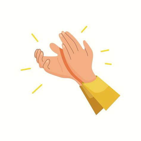 Clapping Hands Illustration, Hand Illustration Drawing, Clapping Illustration, Clapping Drawing, Clapping Hands Drawing, Hands Stylized, Hand Illust, Hands Vector Illustration, Lama Animal