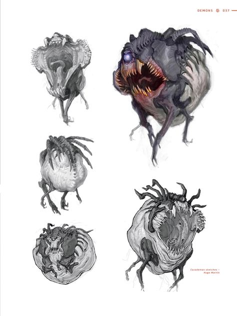 Libro Art of DOOM Mythic Creatures, Doom Demons, Edgy Art, Conceptual Sketches, Warrior Drawing, Dark Creatures, Creature Artwork, Alien Concept, Alien Concept Art