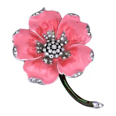 1stDibs: Antique and Modern Furniture, Jewelry, Fashion & Art Poppy Brooches, Pink Enamel, Art Deco Period, Matching Necklaces, American Art, Floral Rings, Fashion Art, Modern Furniture, Brooches