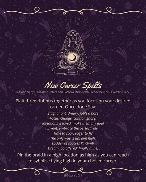 New House Manifestation Spell, Spell For Career, Spells For A New Job, New Career Spell, Spells To Get The Job You Want, Career Success Spell, Dream Job Spell, Job Manifestation Spell, Job Spell Magic