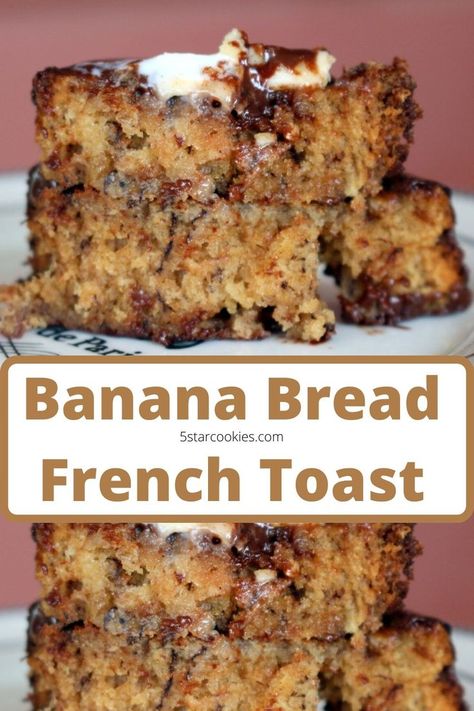 Banana Bread French Toast Recipe, French Toasr, Bacon Desserts, Making Waffles, Banana Bread French Toast, Bread French Toast, Bread French, Meals Breakfast, Banana Toast