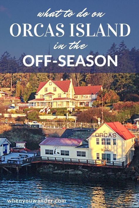 Orcas Island, part of the San Juan Islands off the Washington State coast is teeming with beauty and entertainment year-round. There are waterfalls, hikes, galleries, beaches, hot springs, and restaurants galore to keep you busy. Here are the top things to do on Orcas Island in the off-season. #washington #sanjuanislands #islandlife #island #orcasisland #holidays #offseason #travel Orca Island Washington, Orca Island, Washington State Coast, Pnw Trip, Seattle Life, San Juan Islands Washington, Island Artwork, Washington State Travel, Washington Travel