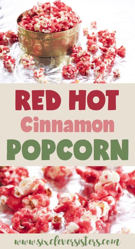 Holiday Popcorn Recipes, Popcorn Ideas, Flavored Popcorn Recipes, Popcorn Recipes Sweet, Cinnamon Popcorn, Popcorn Recipes Easy, Holiday Popcorn, Car Snacks, Sweet Popcorn