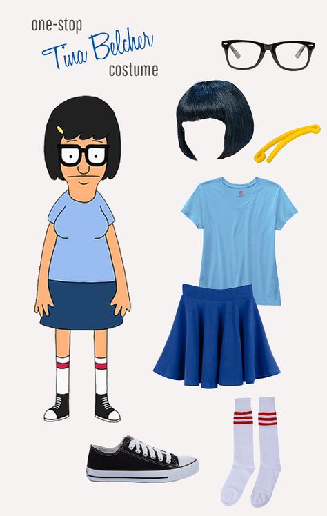 Everything you need for your rad Tina Belcher costume. Uuhhhhhhh... Tina Bobs Burgers, Tina Costume, Tina Belcher Costume, Bobs Burgers Costume, Burger Costume, Group Cosplay, Tina Belcher, Hallowen Ideas, Cosplay Inspo