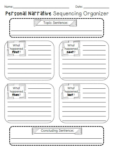 Personal Narrative Sequencing Organizer. Step Up To Writing, Sequence Writing, Lucy Calkins, Narrative Writing Prompts, Writing Graphic Organizers, Second Grade Writing, Personal Narrative Writing, Third Grade Writing, 5th Grade Writing