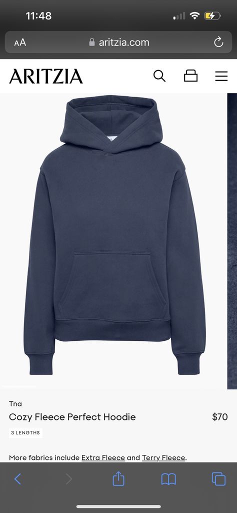 Aritzia Hoodie, Aritzia Tna, Navy Hoodie, Birthday Wishlist, Christmas Wishlist, Cute Outfits, Shop Now, Navy, Wardrobe