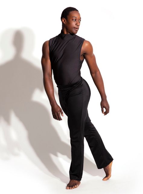 Dri-Stretch Sleeveless Mock Neck Leotard - Men & Boys Contemporary Dance Costumes Men, Boys Dance Costume, Boys Dance Costumes, Men Dance Outfits, Contemporary Leotard, Contemporary Dance Outfits, Black Dance Costumes, Chicago Costume, Mens Dance Wear