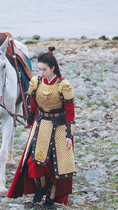 Tgcf Live Action, Xuan Ji, Eternal Faith, Chinese Armor, Female Samurai, Chinese Warrior, Chinese Style Dress, Female Armor, Star Wars Outfits