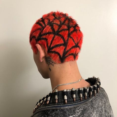 Would be rad to do in my undercut for October Shaved Head Designs, Buzz Haircut, Dyed Hair Men, Shaved Hair Designs, Buzzed Hair, Haircut Designs, Shaved Head, Buzz Cut, Shaved Hair