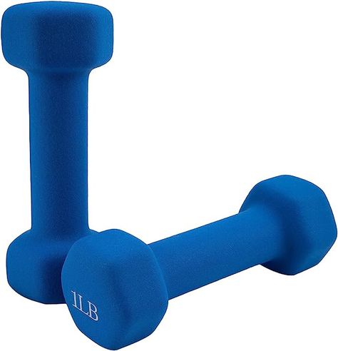 About this item Dumbbells for resistance training,great for arms, back, chest, core and legs Weights 1LB x 2, total 2 LB,backed by an Saorzon limited one-year warranty Dumbbell heads are made of cast iron core and coated neoprene rubber,Will not break or bend after repeated use. Coating is extremely durable and no odor In Home Gym, Hex Dumbbells, Youtube Workout, Free Weights, Dumbbell Set, Strength Training Equipment, Neoprene Rubber, Resistance Training, Dumbbell Workout