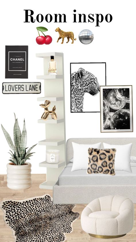 room inspo & leopard print 🐆 Cheetah Girl Room Aesthetic, Glamour Room Aesthetic, Bedroom Ideas Leopard Print, Room Ideas Leopard, Cheetah Room Ideas, Lepord Print Room Aesthetic, Leopard Bedroom Aesthetic, Leopard Room Aesthetic, Cheetah Themed Room