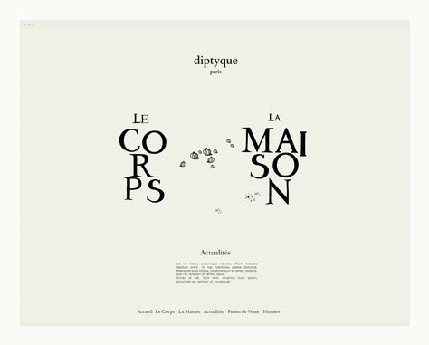 Diptyque by Ma + Chr Fragrance Branding Design, Diptyque Logo, Fool Card, Diptyque Perfume, Minimal Font, Tea Logo, Graphic Design Marketing, Capstone Project, Font Inspiration