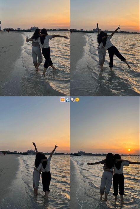 Instagram Stories Background, Beach Pictures With Friends, Best Beach Poses, Fun Beach Pictures, Creative Beach Pictures, Poses With Friends, Beach With Friends, Sunset Beach Pictures, Beach Photo Inspiration