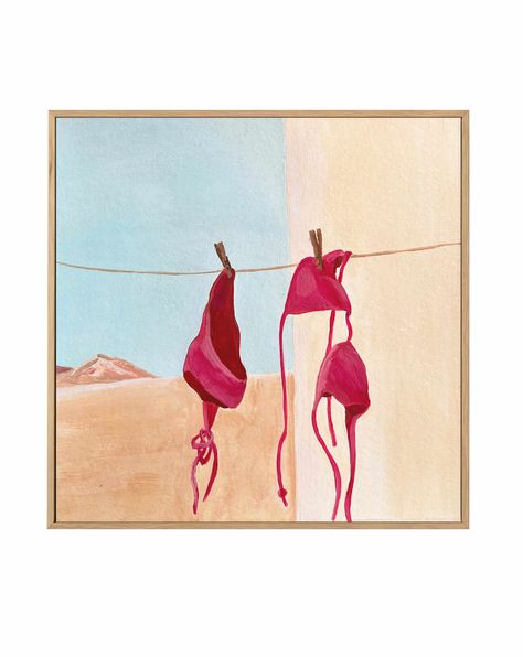 Outdoors Illustration, Pink Wall Art Prints, Pink Artwork, Feminine Wall Art, Extra Large Canvas, Small Framed Art, Canvas Painting Designs, Large Canvas Wall Art, Shop Wall Art