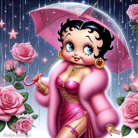 Chanel Images, Biker Betty Boop, Betty Boop Posters, Betty Boop Figurines, Winter Landscape Photography, Girly Wallpaper, Funny Good Morning Quotes, Rainbow Rain, Betty Boop Art