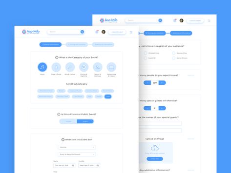 Create Event data upload organizer events dashboard website fields form aaomilo checkbox step wizard selection registration datapicker switcher optional event create event Steps Web, Form Design Web, Ui Forms, App Form, Survey Design, Survey Form, Web Dashboard, Form Example, Web Forms
