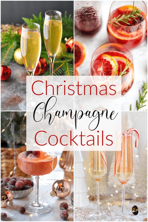 Themed Cocktail Recipes, Christmas Themed Cocktails, Festive Cocktail Recipes, Easy Holiday Cocktails, Christmas Cocktails Easy, Simple Desserts, Christmas Cocktail Party, Seasonal Cocktail, Holiday Drink