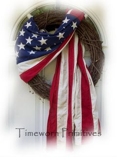 Americana Porch, Patriotic Wreaths, American Flag Wreath, Flag Crafts, Flag Wreath, American Flag Decor, Americana Wreath, 4th July Crafts, Fourth Of July Decor