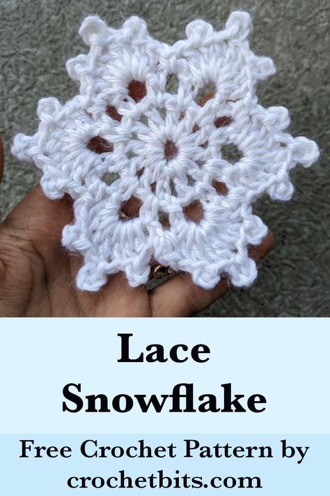 Here is a new lace snowflake for you to crochet and decorate your place with it before the upcoming Christmas holidays. #crochetsnowflake⁠ #crochetsnowflakepattern⁠ #crochetpattern⁠ #crochet⁠ #crochetdecor⁠ #howtocrochet Christmas Snowflake Crochet, Snow Flake Crochet Free Pattern, Crochet Snowflake Patterns Free, Crochet Snowflake Coasters, Crochet Christmas Snowflake Free Pattern, Christmas Crochet Doily Free Pattern, Crochet Snowflakes Free Patterns Diagram, Crochet Snowflake Applique, Snowflake Crochet Coaster