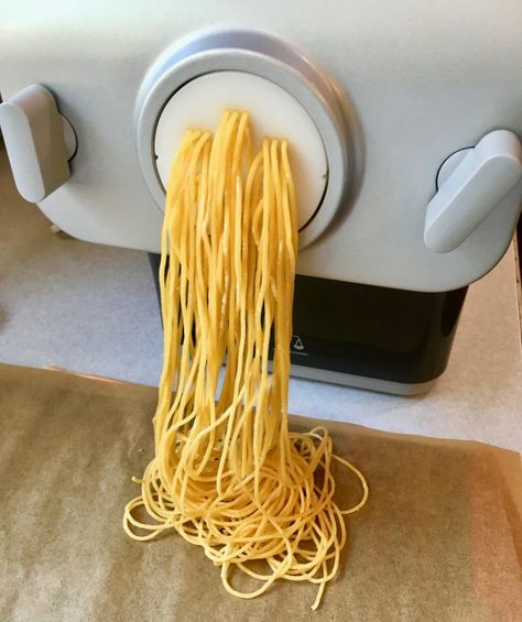 Gluten Free Perfect Pasta with Philips Pasta Maker | Flour Farm Philips Pasta Maker Recipes, Phillips Pasta Maker, Gluten Free Ramen Noodles, Gluten Free Ramen, Philips Pasta Maker, Italian Eggs, Carrot Noodles, Gluten Free Italian, Noodle Maker