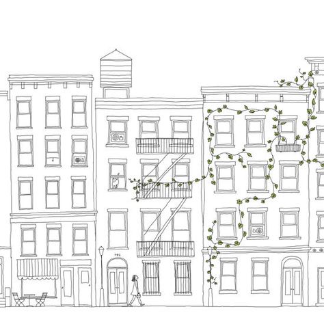 by johannak Street View Drawing, Doodle Buildings, House Doodle, Architecture Drawing Presentation, Architecture Drawing Sketchbooks, Architecture Drawing Plan, Simple Building, Interior Architecture Drawing, Building Sketch