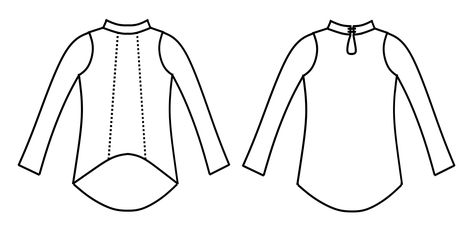 Mood DIY: Free Mock Neck Shirt Sewing Pattern Button Hole Stitch, Mood Sewciety, Sewing Patterns Free Women, Winter Sewing, Shirt Sewing, Mock Neck Shirt, Easy Patterns, Diy Wardrobe, Shirt Sewing Pattern