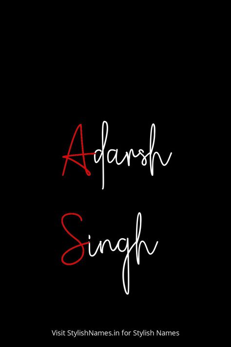 Adarsh Singh by StylishNames.in Adarsh Singh, Names For Instagram, Player Unknown, Name For Instagram, Stylish Name, Happy Good Morning Quotes, Online Multiplayer Games, People Names, Name Generator