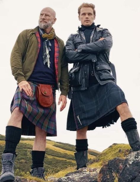 Modern Kilts, Scottish Clothing, Scottish Man, Kilt Outfits, Utility Kilt, Tartan Kilt, Men In Kilts, Two Men, Man Photo