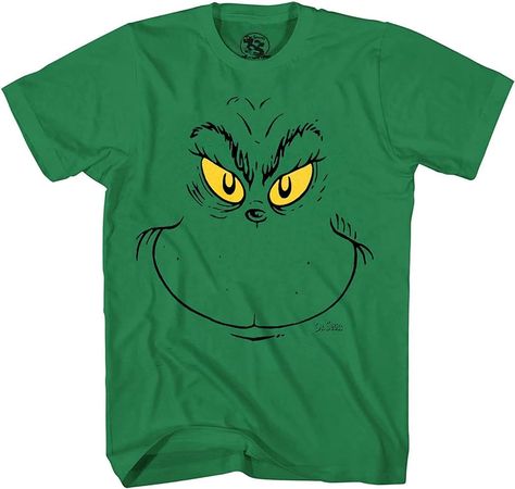 PRICES MAY VARY. Color: Kelly Green Sizing: This shirt is listed in men's sizes but can be worn by women looking for a more relaxed fit. Show your Grinchmas spirit by wearing this classic shirt to all your Holiday parties and gatherings! Officially licensed apparel and high-quality prints make it the perfect gift for any fan. Whether it be for and achievement, Halloween, Christmas or a birthday. You're a mean one, Mr.Grinch... you really are a heel! But you can't deny there's something lovable a Universal Studios Orlando Trip, Fun Christmas Shirts, Grinch Stuff, Grinch T Shirt, Mr Grinch, Grinch Shirts, Funny Holiday Shirts, Cute Christmas Outfits, Ugly Christmas Shirts