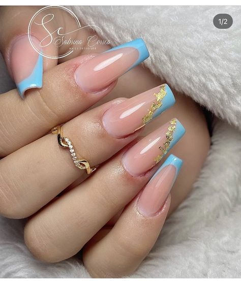 Nails Desing, Blue Nails, Trendy Nails, Nail Inspo, Acrylic Nails, Nail Designs, Nail Art, Nails, Makeup