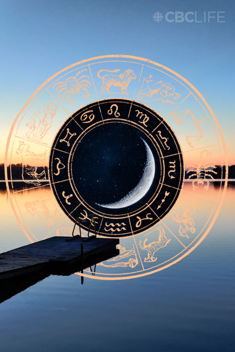 collage of a calm lake at sunrise with a dock in the water. an illustrated wheel of zodiac signs sits over the water, with a waxing crescent moon in it. Weekly Horoscope, Leo Season, Your Horoscope, Be Afraid, Slow Down, Focus On, Astrology, Matter