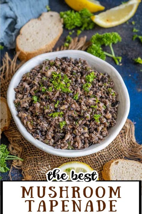 Mushroom Dip, Mushroom Fried Rice, Tapenade Recipe, Mushroom Appetizers, Mushroom Varieties, Mushroom Dish, Grilled Mushrooms, Roasted Mushrooms, Homemade Marinara